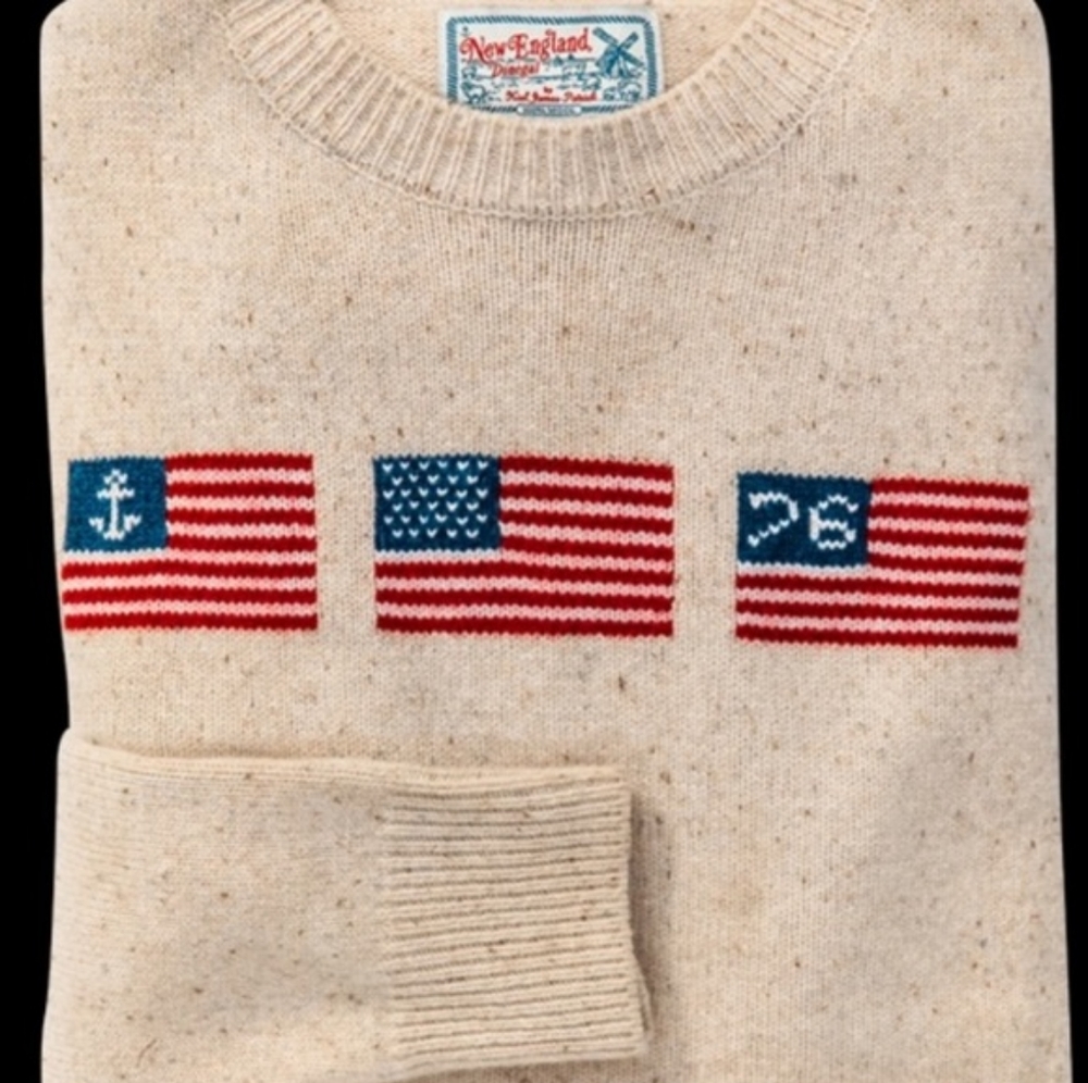 Kiel James Patrick Old Glory Donegal 100% Wool Sweater! EUC! RARE! 🔥
